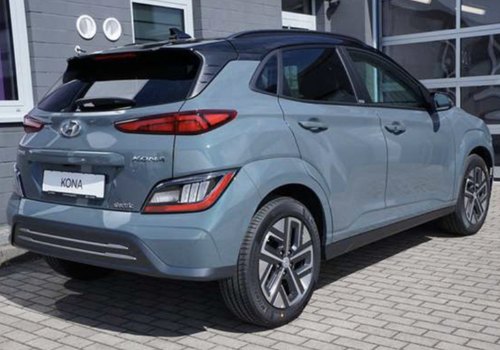 现代kona纯电版车型实拍图曝光 续航里程可达484km