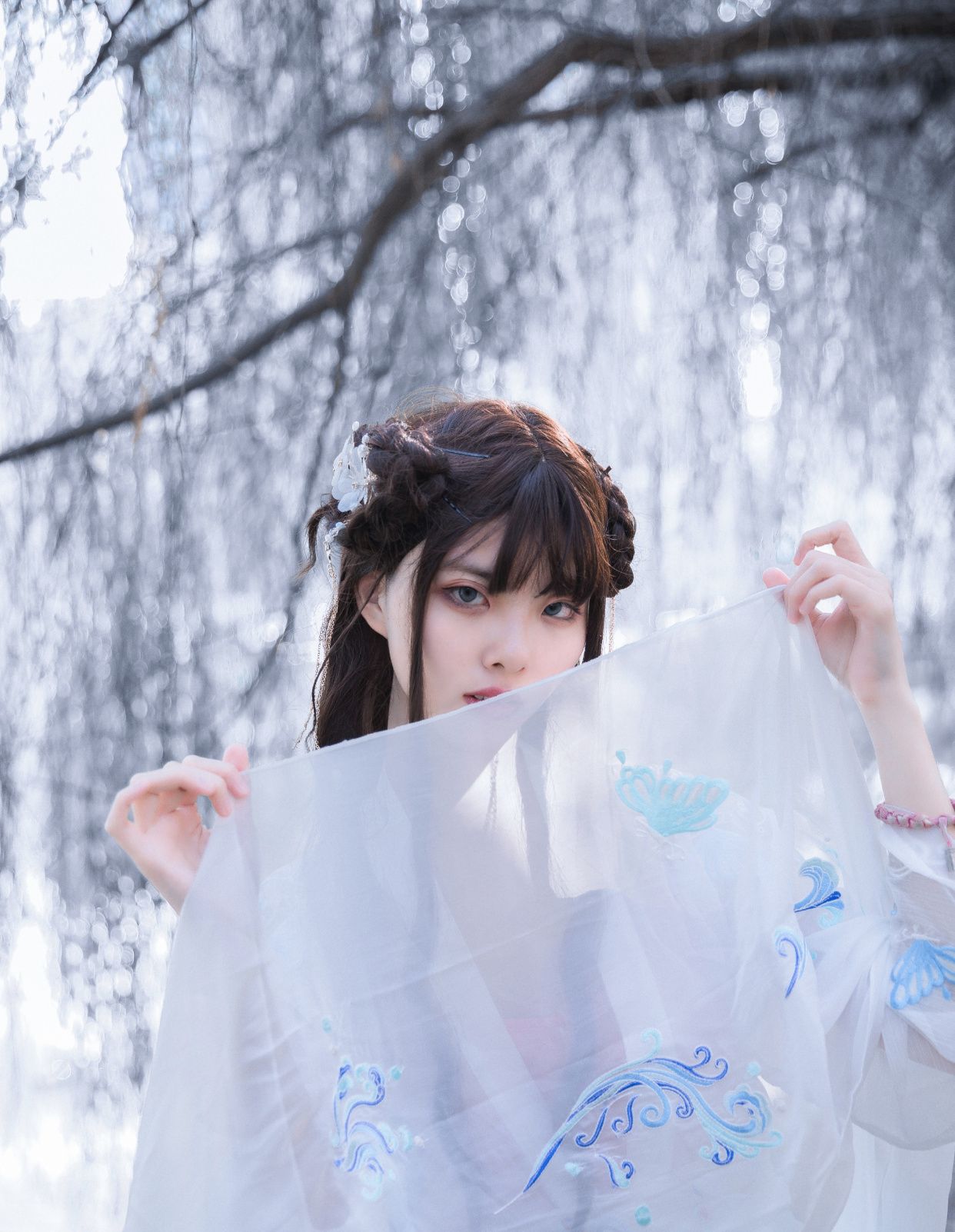 cosplay:轻纱罗曼玉体横陈的古装美女,但是你看出他是男的了吗?