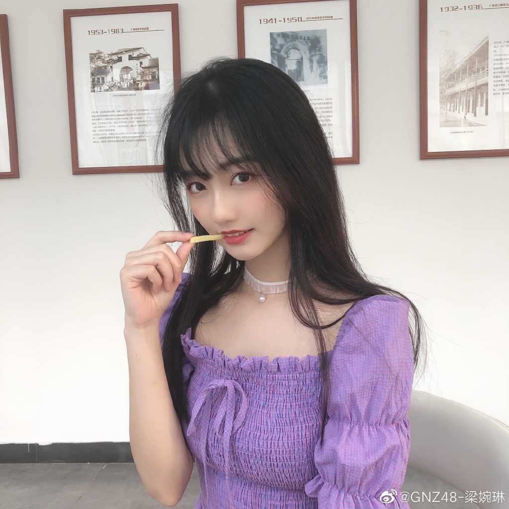 偶像美少女gnz48-梁婉琳迷人可爱美照_高清图集_新浪网