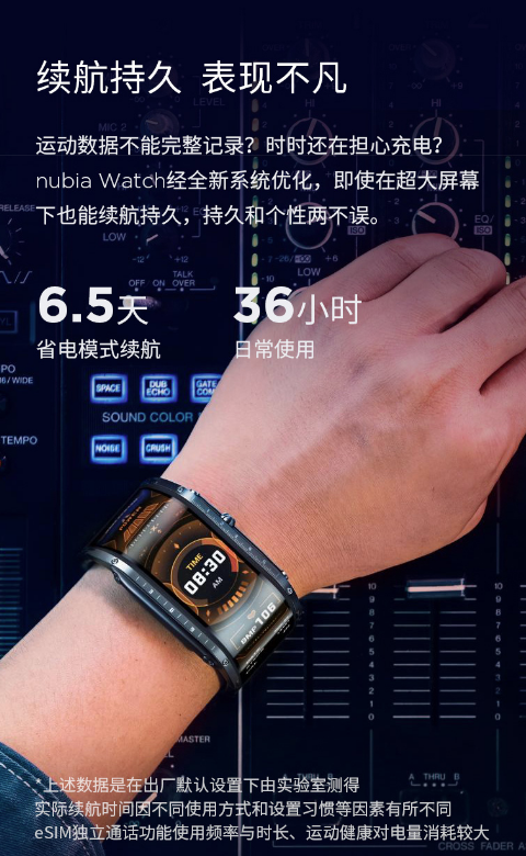 努比亚发布nubia watch 4.01英寸超大屏