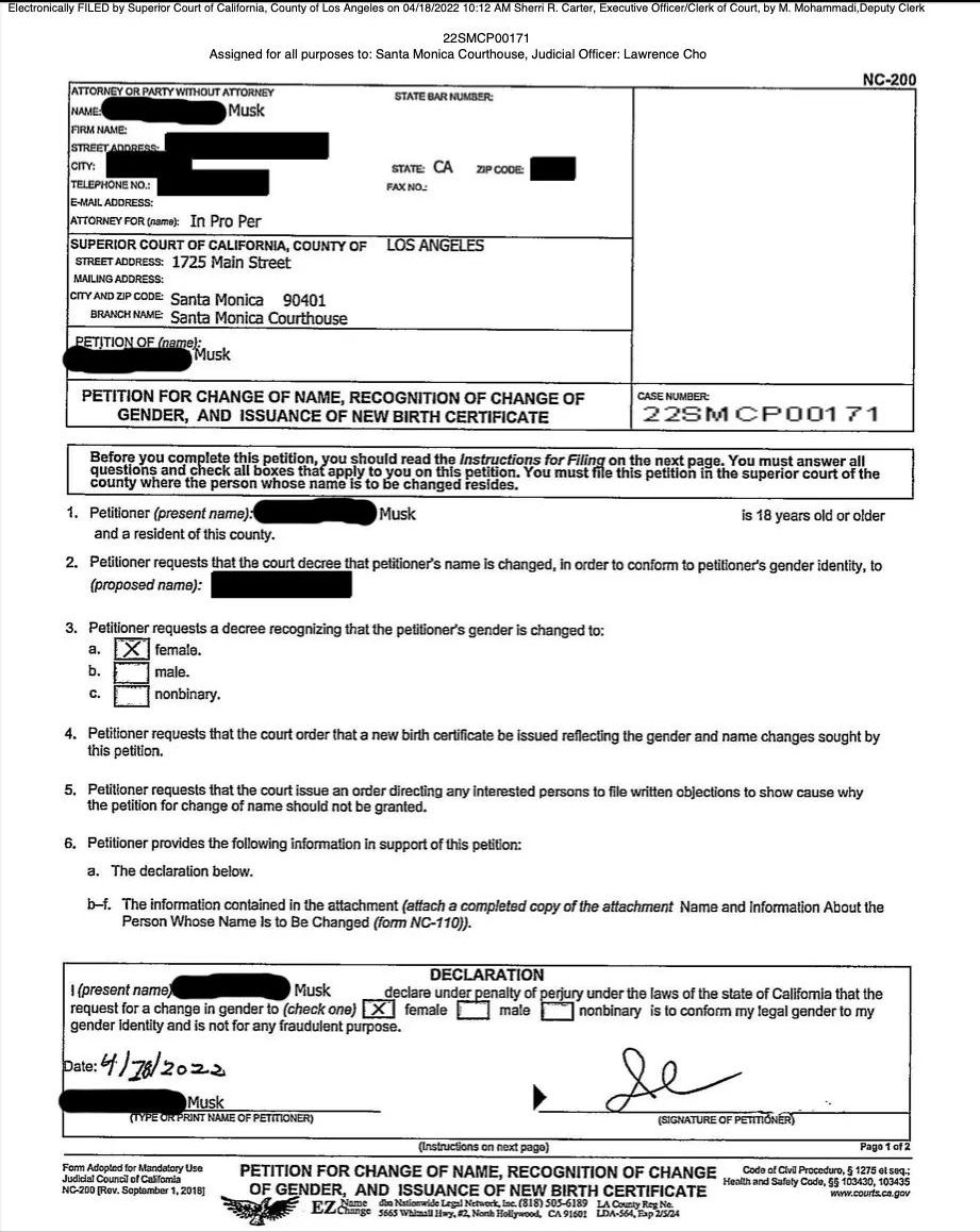 马斯克回应被断绝父子关系!儿子申请改姓换性别:不想和他有关系休闲区蓝鸢梦想 - Www.slyday.coM 马斯克回应被断绝父子关系!儿子申请改姓换性别:不想和他有关系休闲区蓝鸢梦想 - Www.slyday.coM