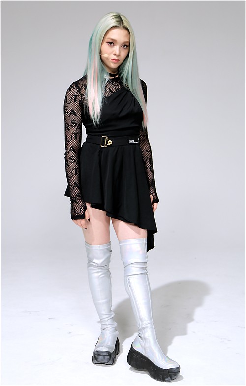 韩国女歌手alexa举行第二张迷你专辑发布会