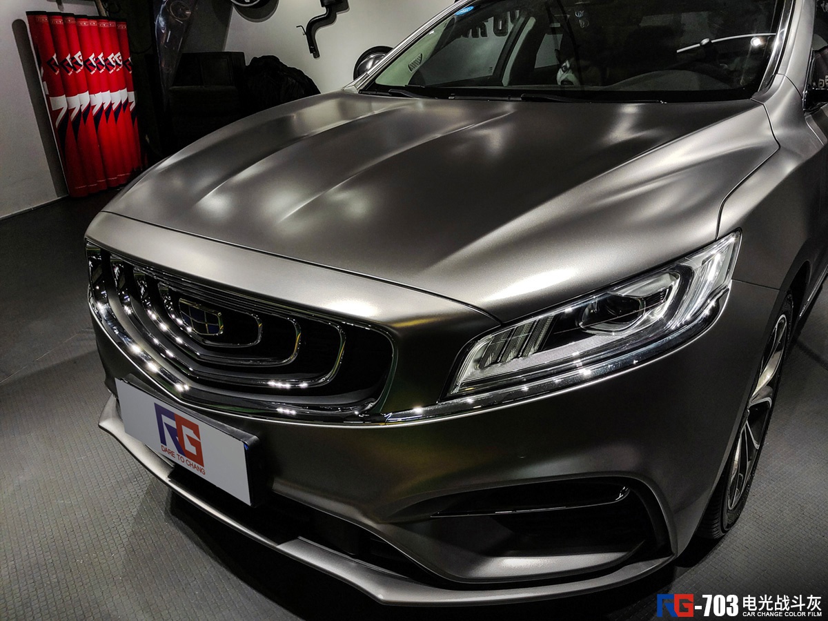吉利博瑞ge48v轻混车身改色电光战斗灰 rg瑞集改色膜陕西西安