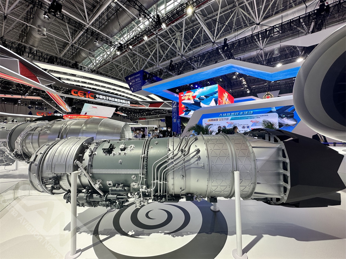 中国航发二元矢量发动机模型亮相中国航展(摄影:把炜)__财经头条
