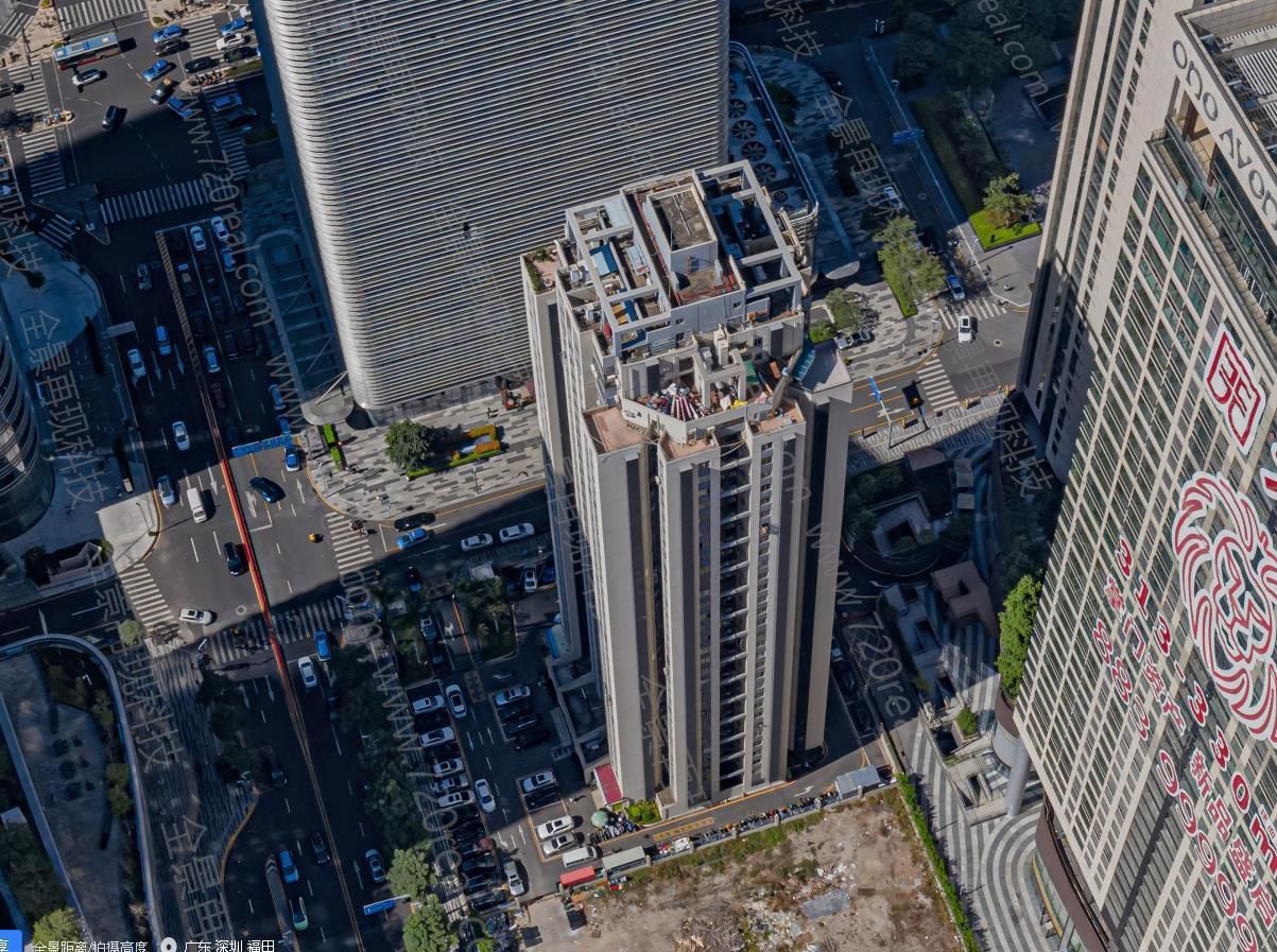 福田中心区20个楼盘航拍全景