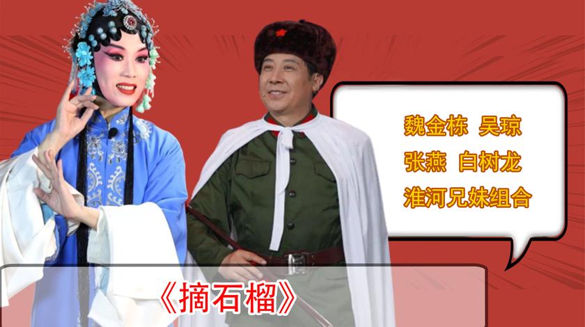 安徽民间黄梅戏小调《摘石榴》超有趣!吴琼魏金栋简直唱出灵魂了