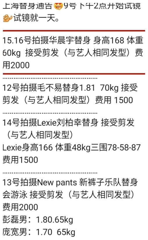 华晨宇官方身高172 替身身高168 他真实身高到底是多少 财经头条
