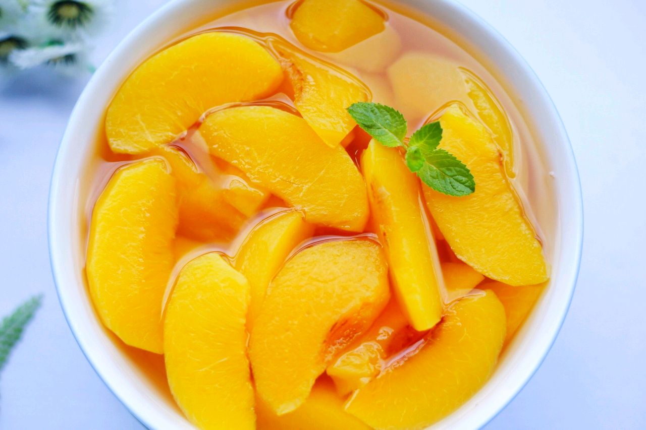 美味黄桃罐头,没有任何添加,大人孩子都可以放心吃_高清图集_新浪网