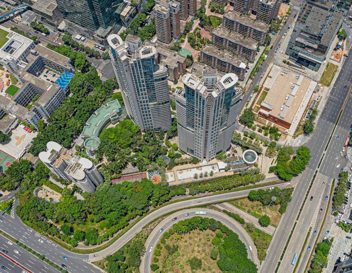 福田中心区20个楼盘航拍全景