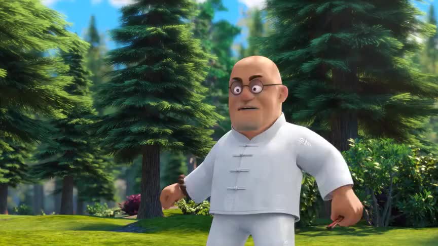 光头强化身忍者,对付壮汉也不在话下!__财经头条