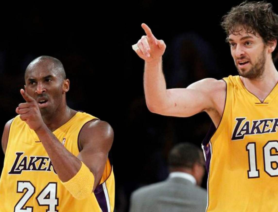 2009年的今天,科比得到大加索尔夺冠,大加索尔晒照缅怀|加索尔|科比