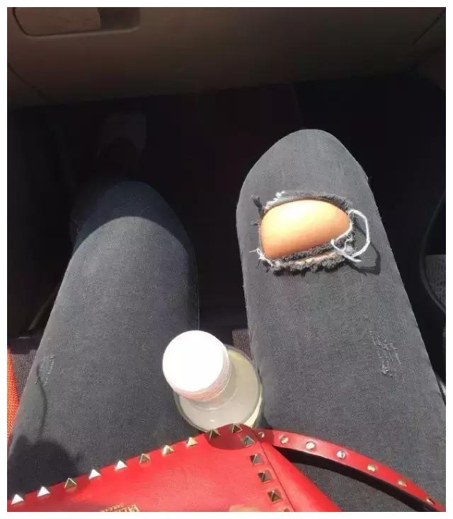 肉肉妹子的惨痛经历,千万不要随便买破洞牛仔裤了,否则