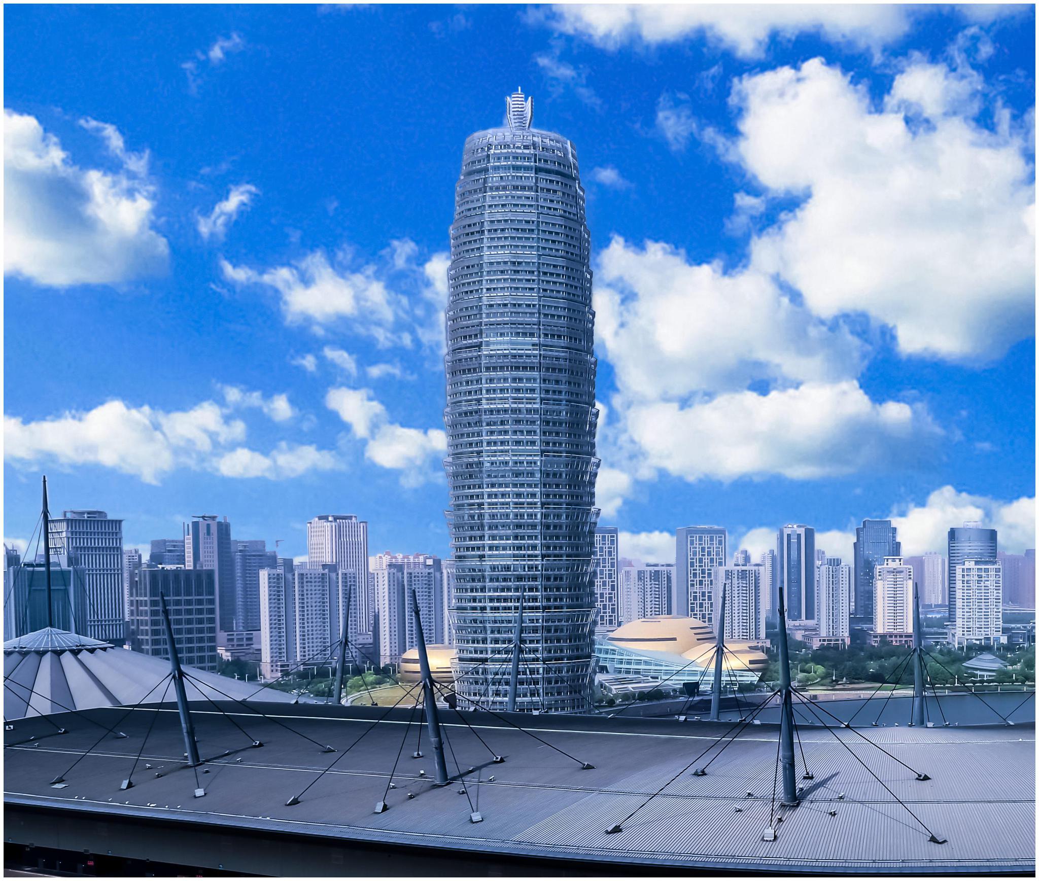 千禧广场高度280米,于2011年竣工,位于郑州郑东新区,是郑东cbd区域最