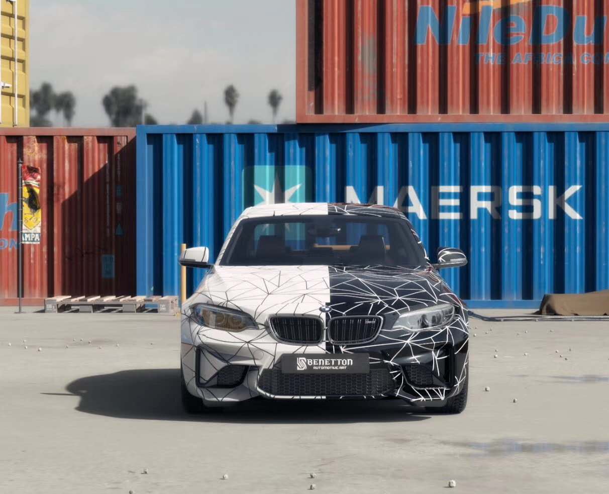 个性黑白双拼 让宝马车主火了