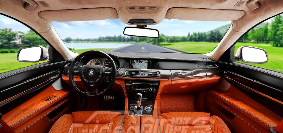 宝马730li内饰改装完成,怪不得车主要选择深圳市创概念