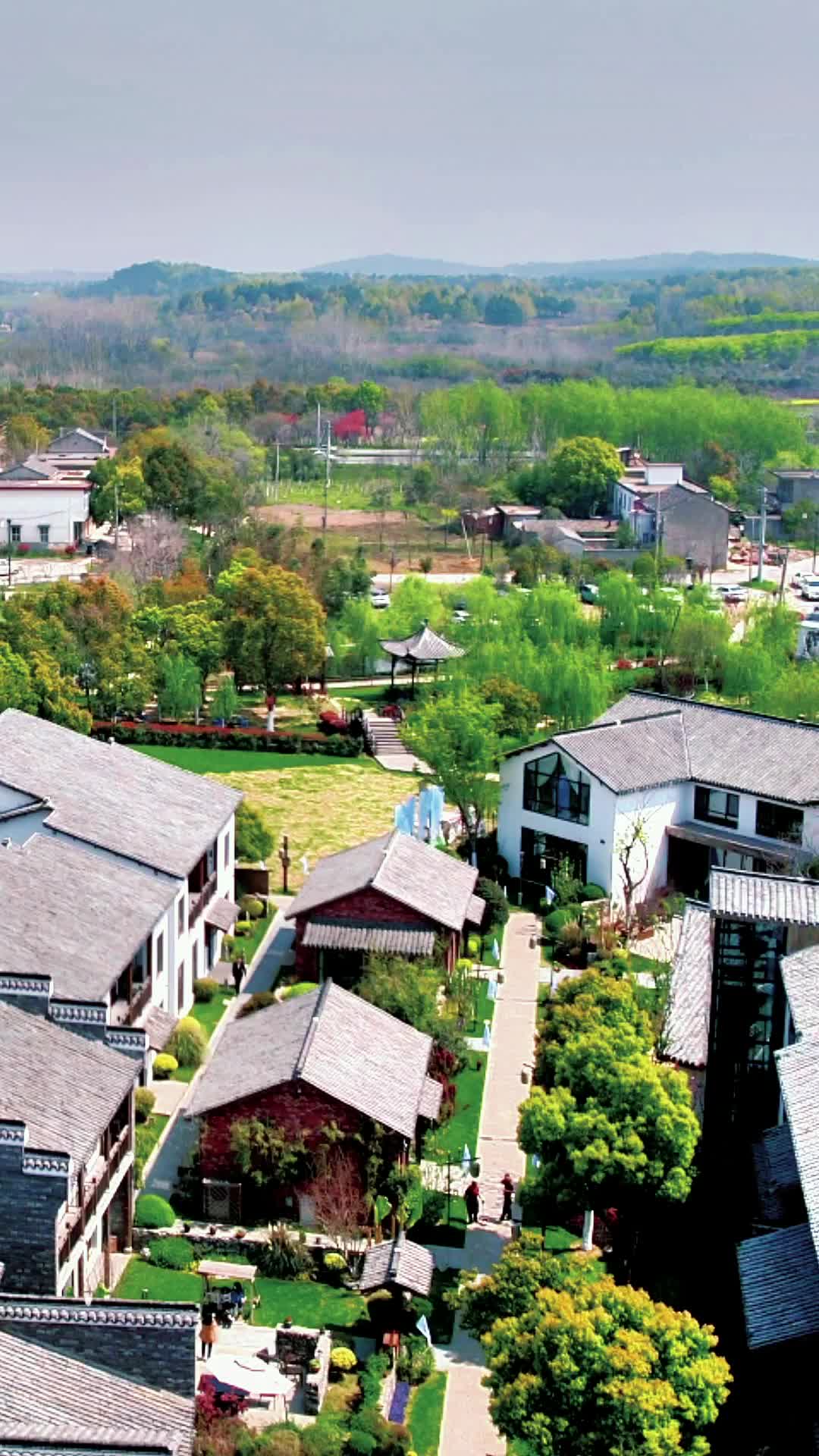 合肥肥东:周末,航拍江淮侨乡六家畈民宿_手机新浪网