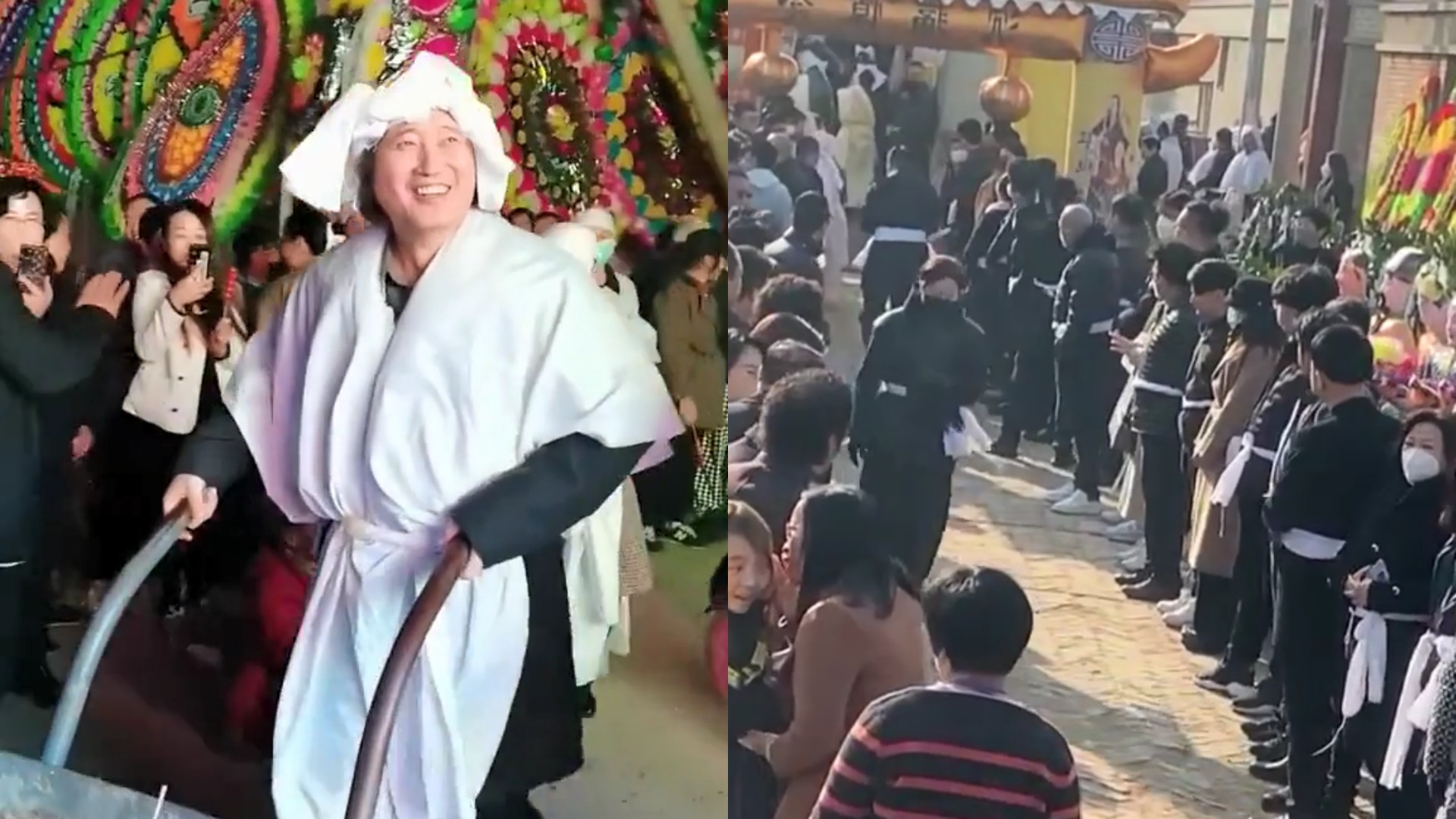 歌唱家戴玉强回村奔丧,披麻戴孝送别亡母,葬礼隆重众星献唱|娱乐资讯_新浪新闻