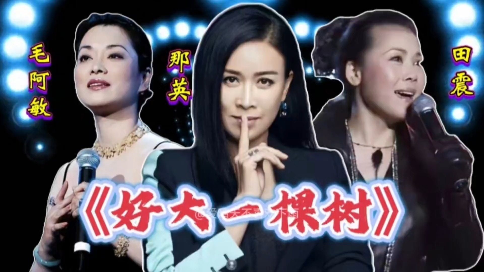 毛阿敏田震那英，三位乐坛大姐大同唱《好大一棵树》谁更胜一筹