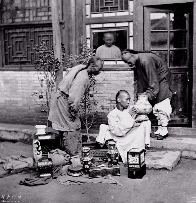 洋务运动初期的清朝老照片，当时人们还过着古代生活