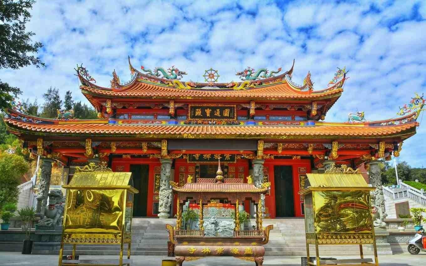 游记:感受着这里的休闲时光|灵源寺|灵源山|寺庙_新浪新闻