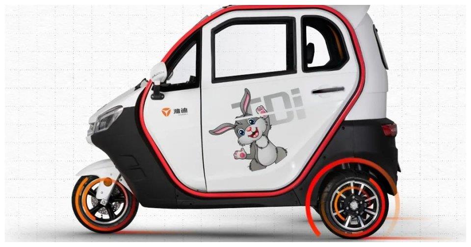 雅迪推出一款电动三轮车配备1500w电机续航120km