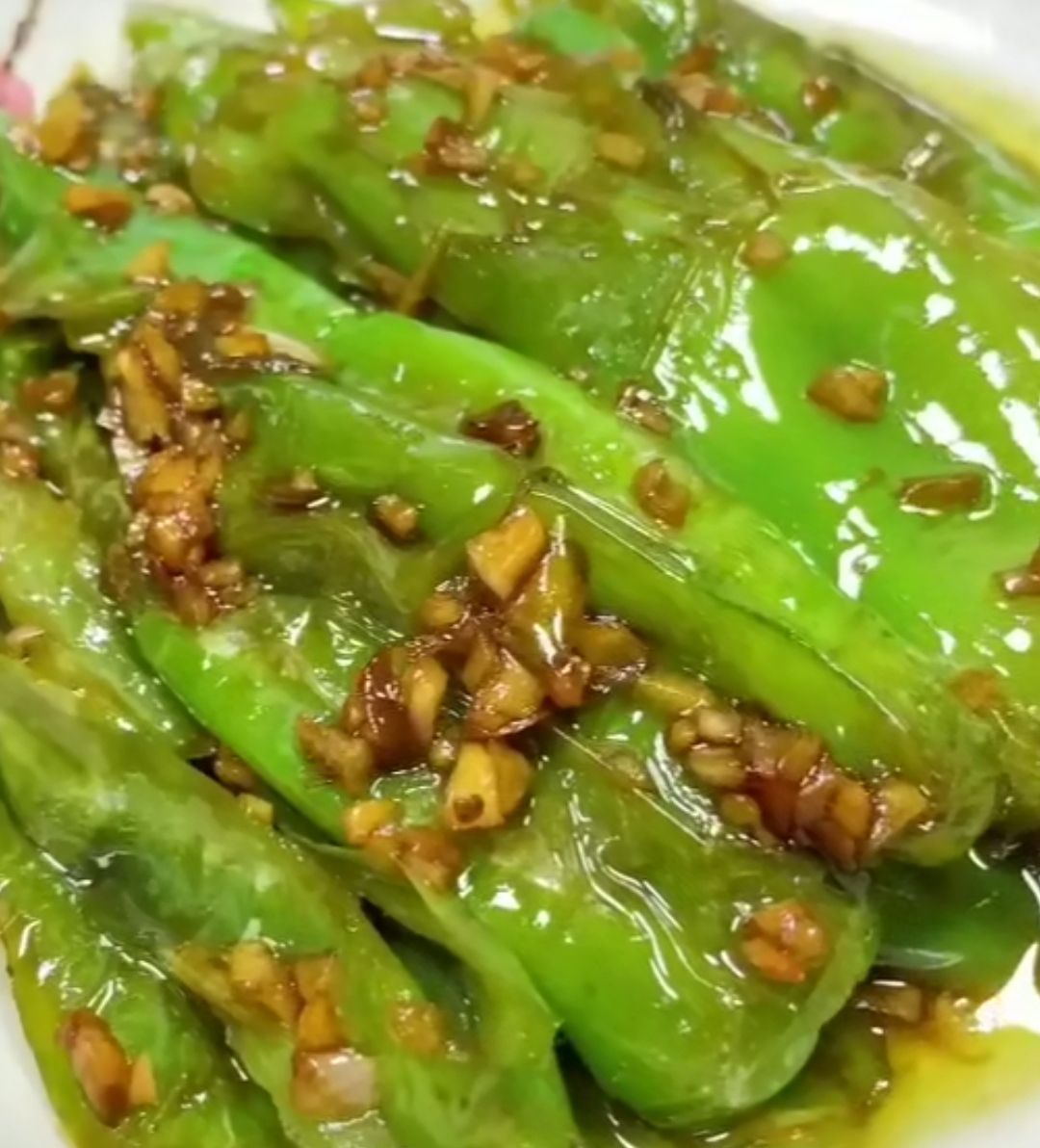 香煎虎皮辣子,开胃下饭,焦香汁浓_高清图集_新浪网