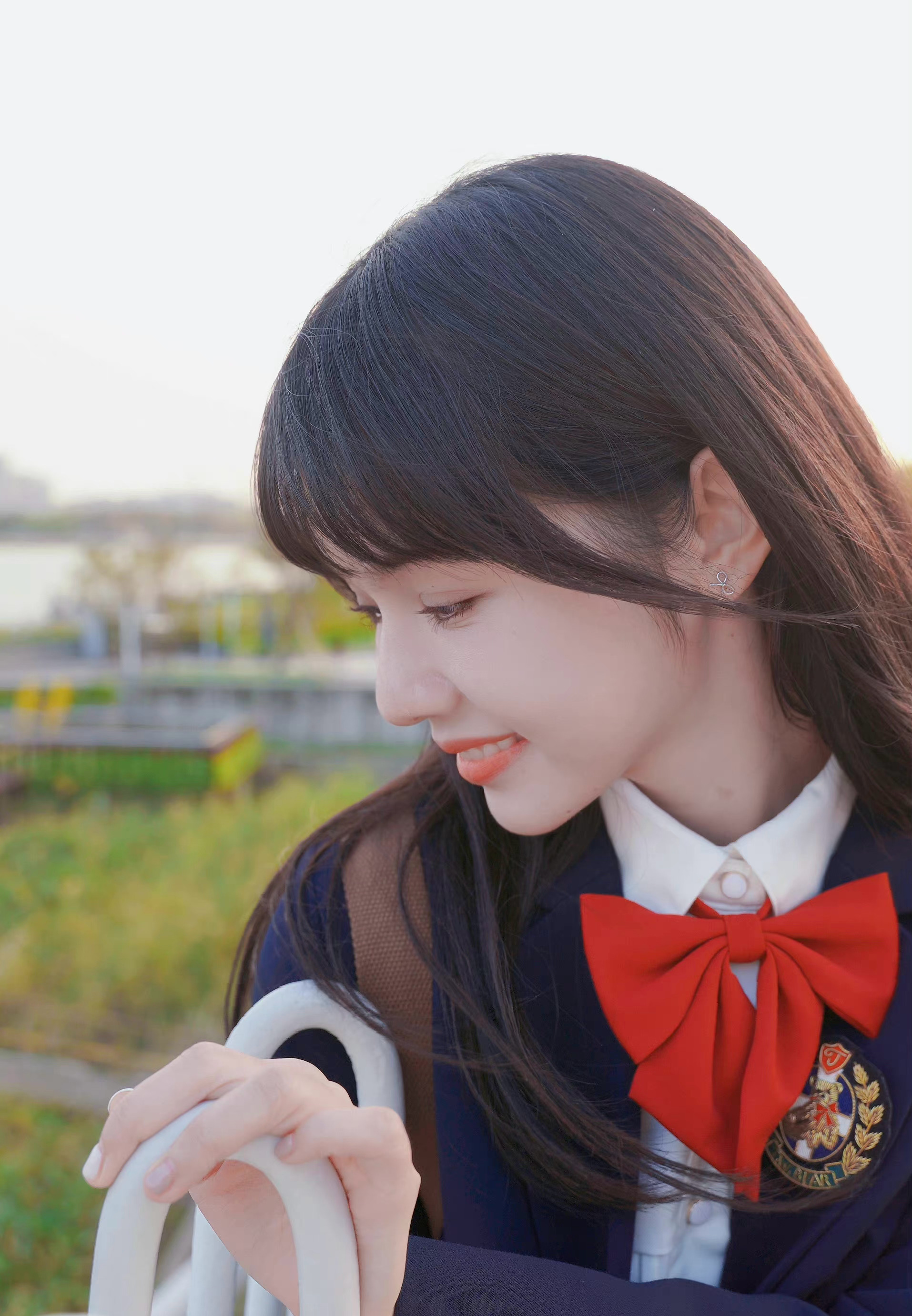 刘念学院风写真元气少女活泼可爱治愈笑颜温暖明媚