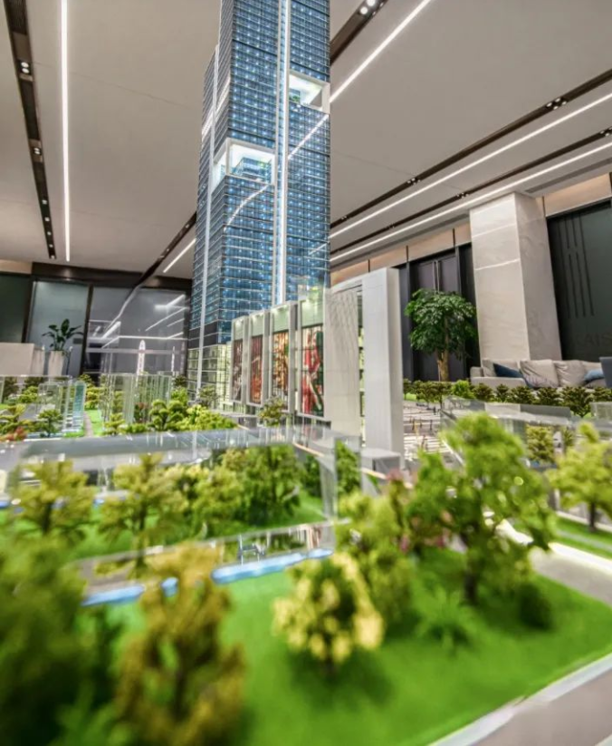 完美还原情景再现亚克力沙盘模型打造现代气息氛围感