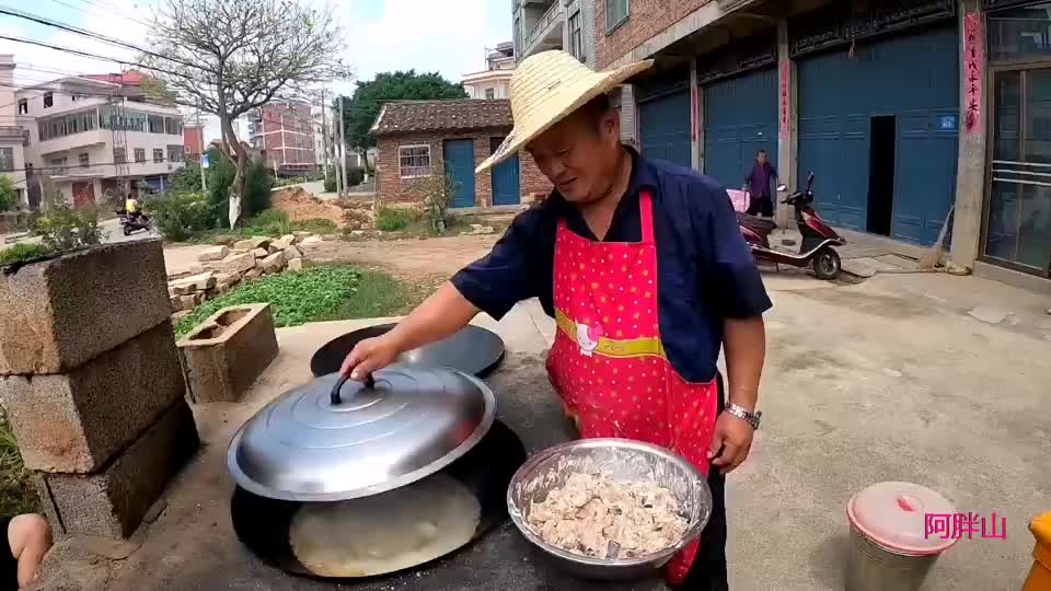 880买条22斤大马鲛鱼,阿胖山做莆田特色菜鱼炝,配上地瓜烧