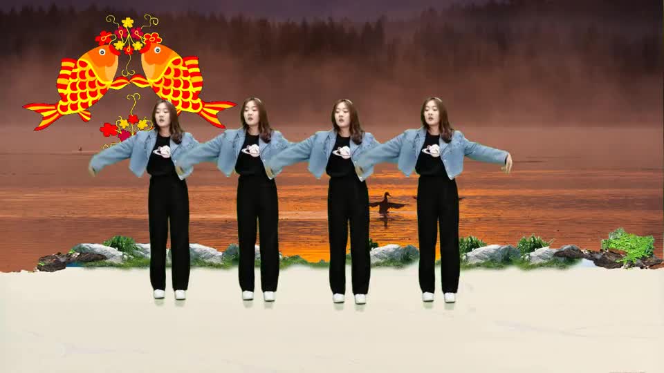 广场舞嗨曲《白狐》简单好看醉人心,大气飞扬