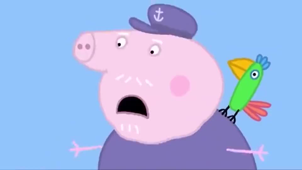 小猪佩奇小鹦鹉帮了大忙猪爷爷被困没有手机鹦鹉飞回家传信
