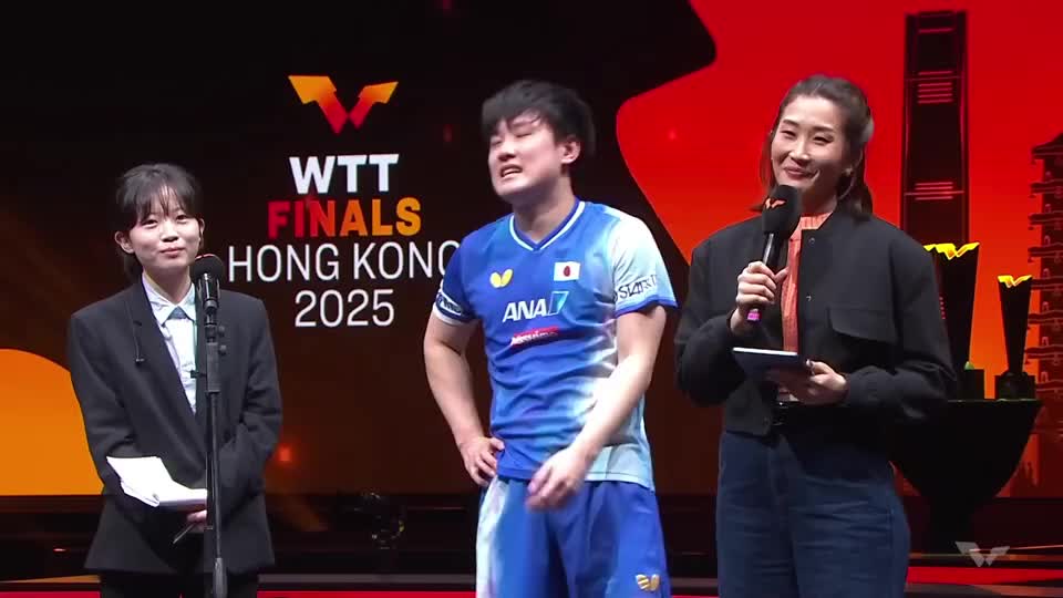 四川人的孩子张本智和WTT男子单打夺冠！这口日式英语有点意思