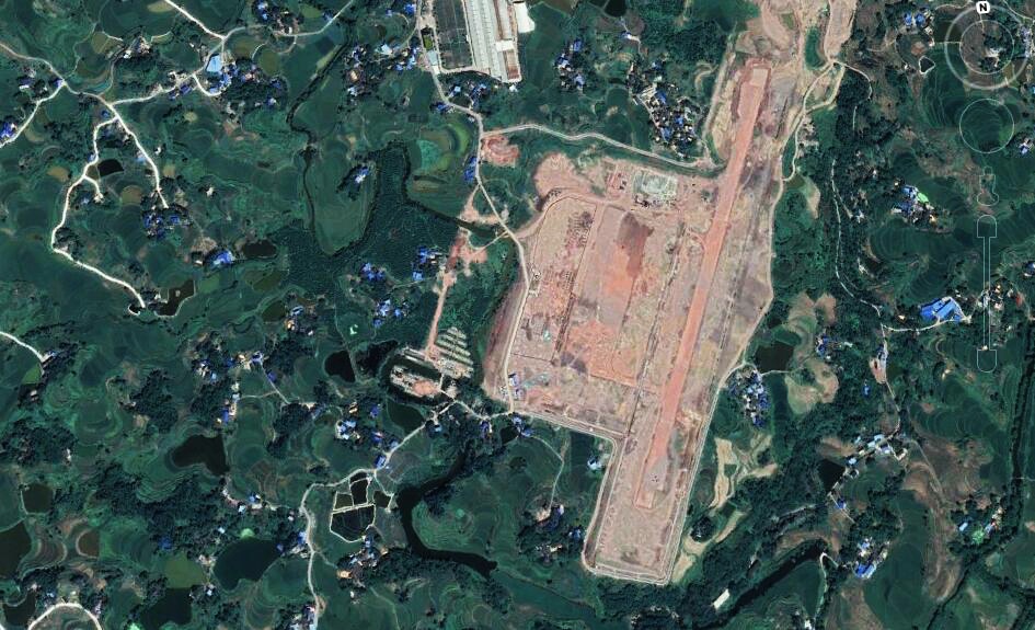 1988年至1990年期间,大足登云机场曾作为民用机场通航.