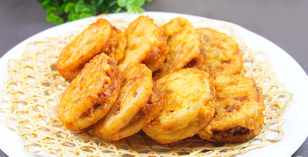 从小吃到大的藕夹,做法特简单,外焦里糯,脆爽美味,外面吃不到