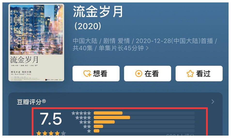 被低估流金岁月豆瓣分超前半生差评24评价却嘲她