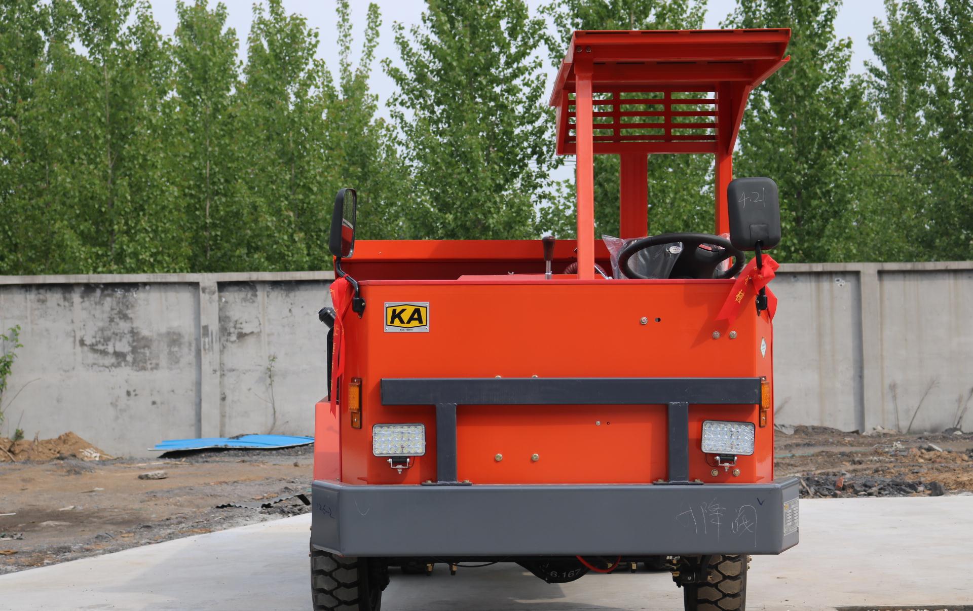 矿洞小型窄体运输车矿用井下运输自卸车