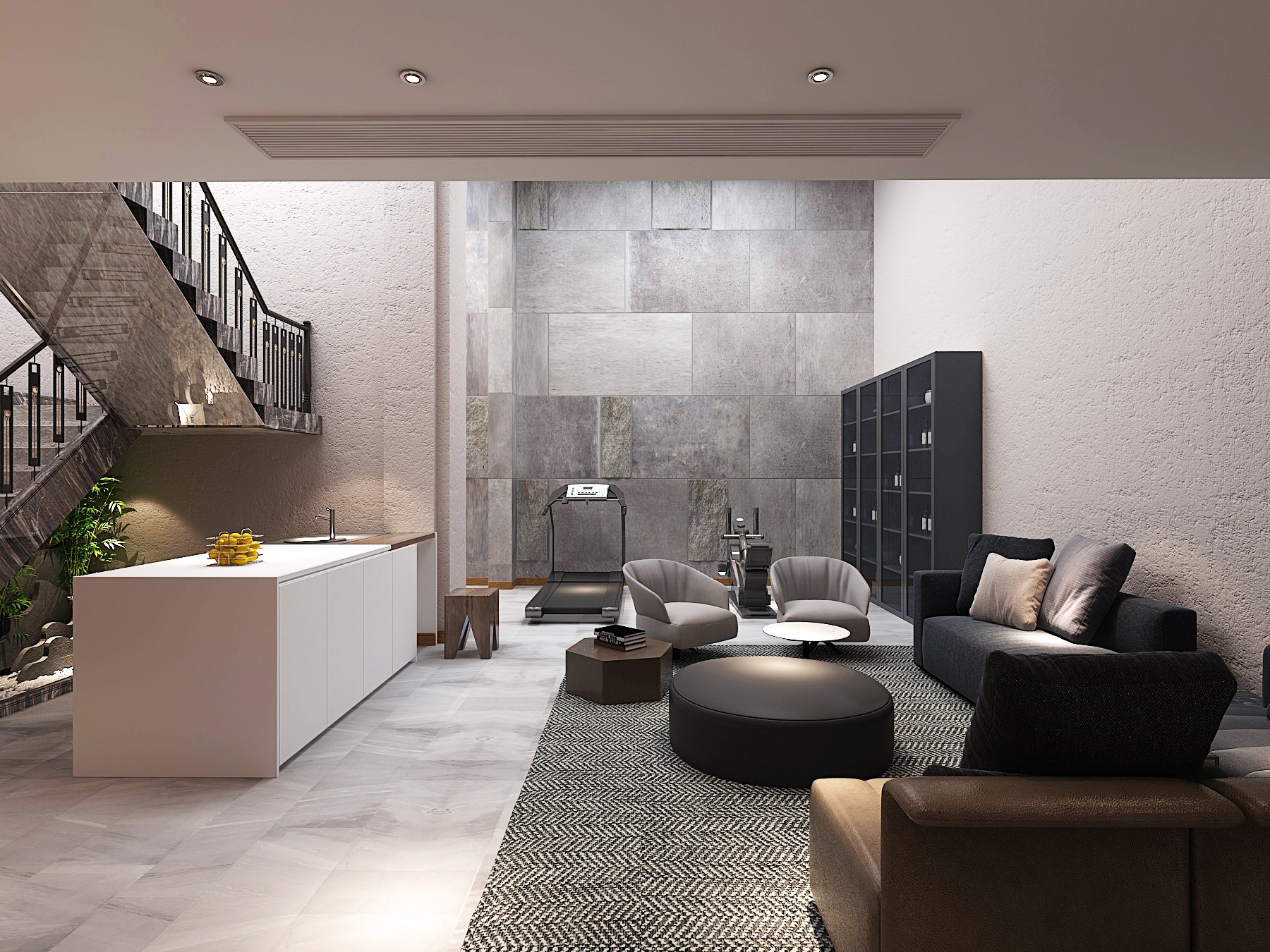 卓越蔚蓝群岛360平别墅装修设计--北欧风格