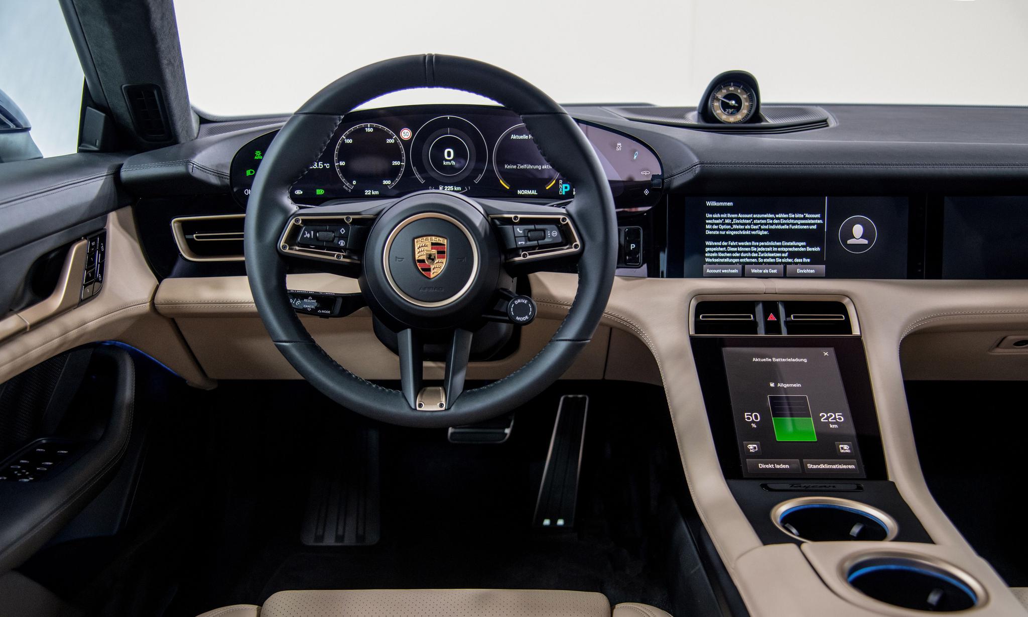 保时捷 taycan turbo 内饰_高清图集_新浪网