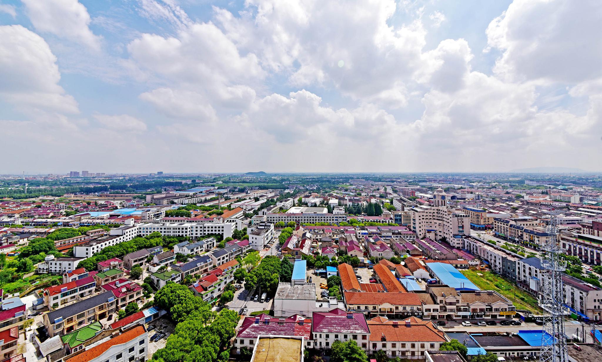 锡山区乡镇新貌之东港篇发展中的东港新貌江苏省无锡市