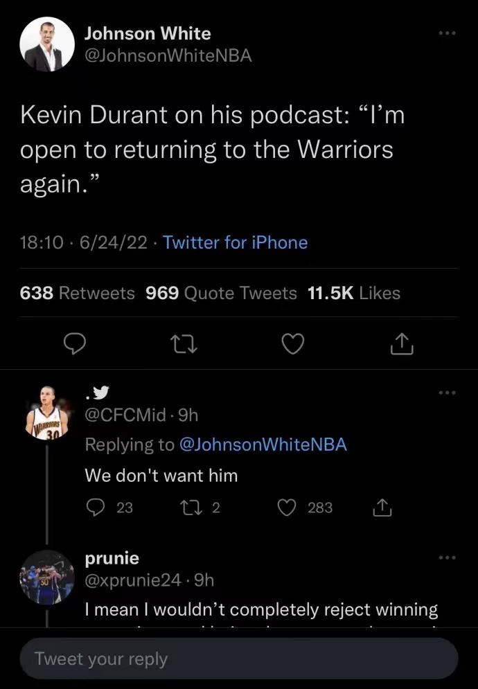 曝杜兰特愿意再次联手库里！如果被交易，勇士成他指定的第一下家休闲区蓝鸢梦想 - Www.slyday.coM