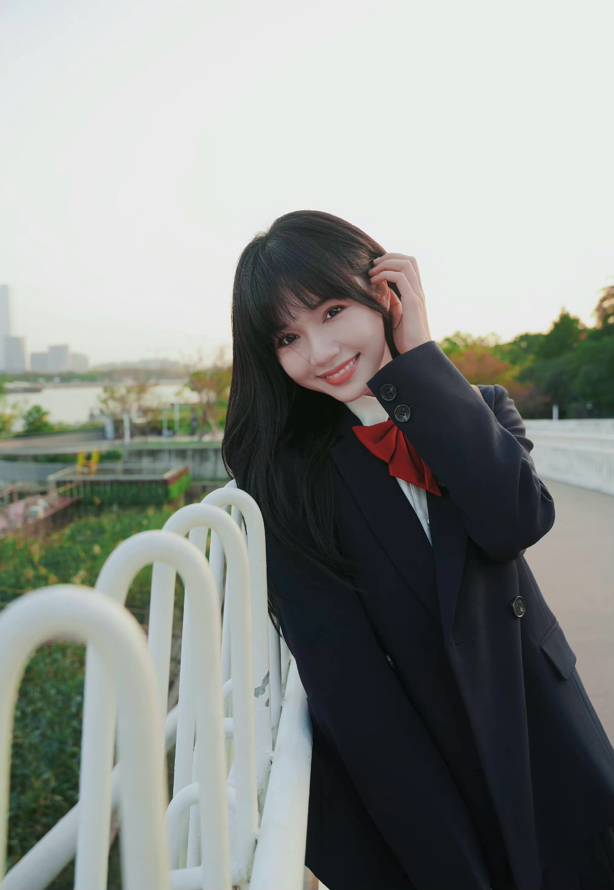 刘念学院风写真元气少女活泼可爱治愈笑颜温暖明媚