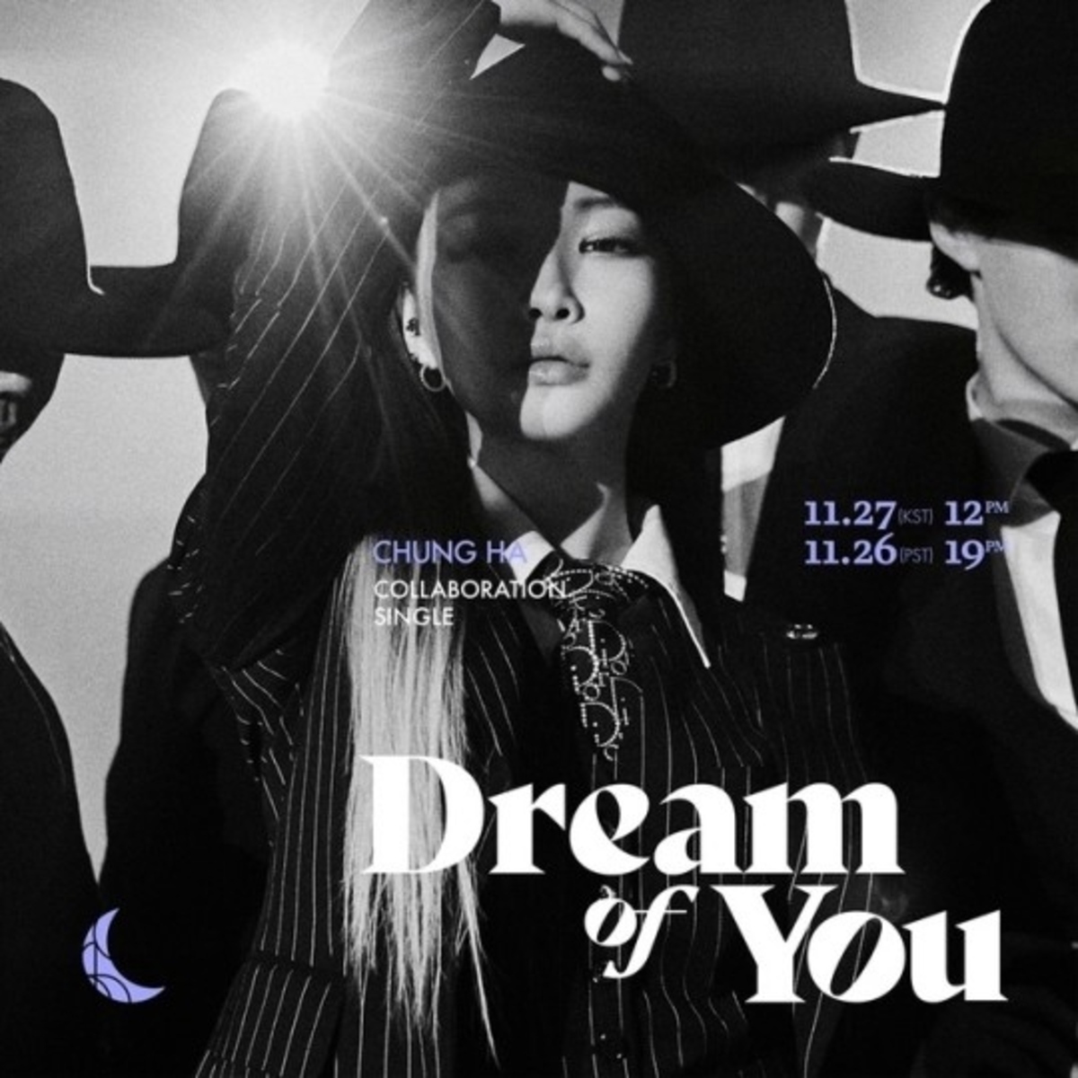 金请夏公开新曲《Dream of You》预告照 黑白照片给人一种冷酷感