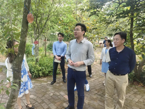 国药药材陈彦霖董事长参观湛江中医药博物馆和中草药园