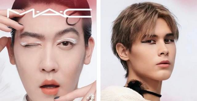 胡茬红唇救命代言化妆品的男明星太吓人了