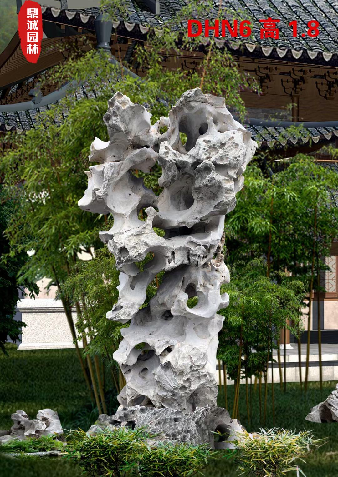 太湖石独石园林景观摆景石太湖石草坪摆放观赏石