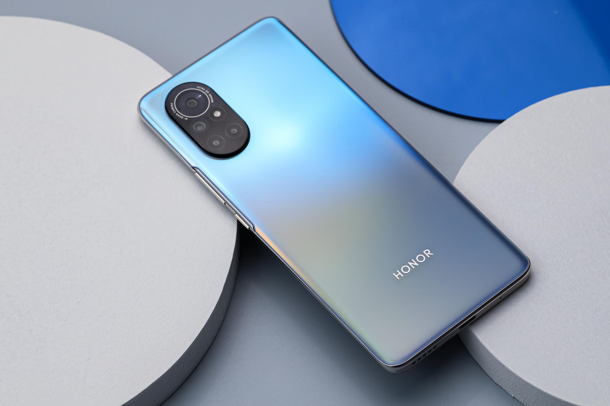 轻薄设计与曲面屏完美结合荣耀v40轻奢版手机图赏