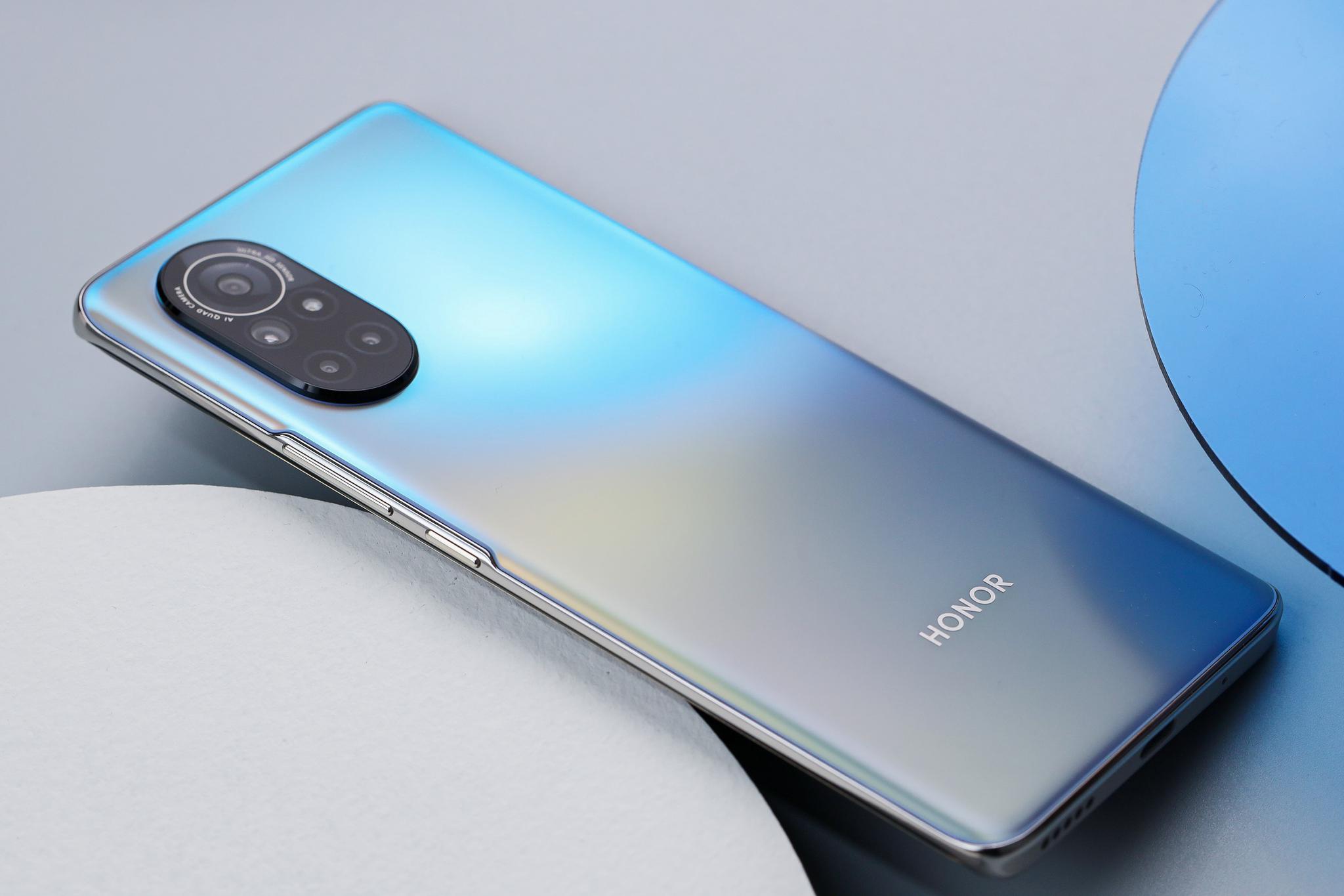 轻薄设计与曲面屏完美结合荣耀v40轻奢版手机图赏