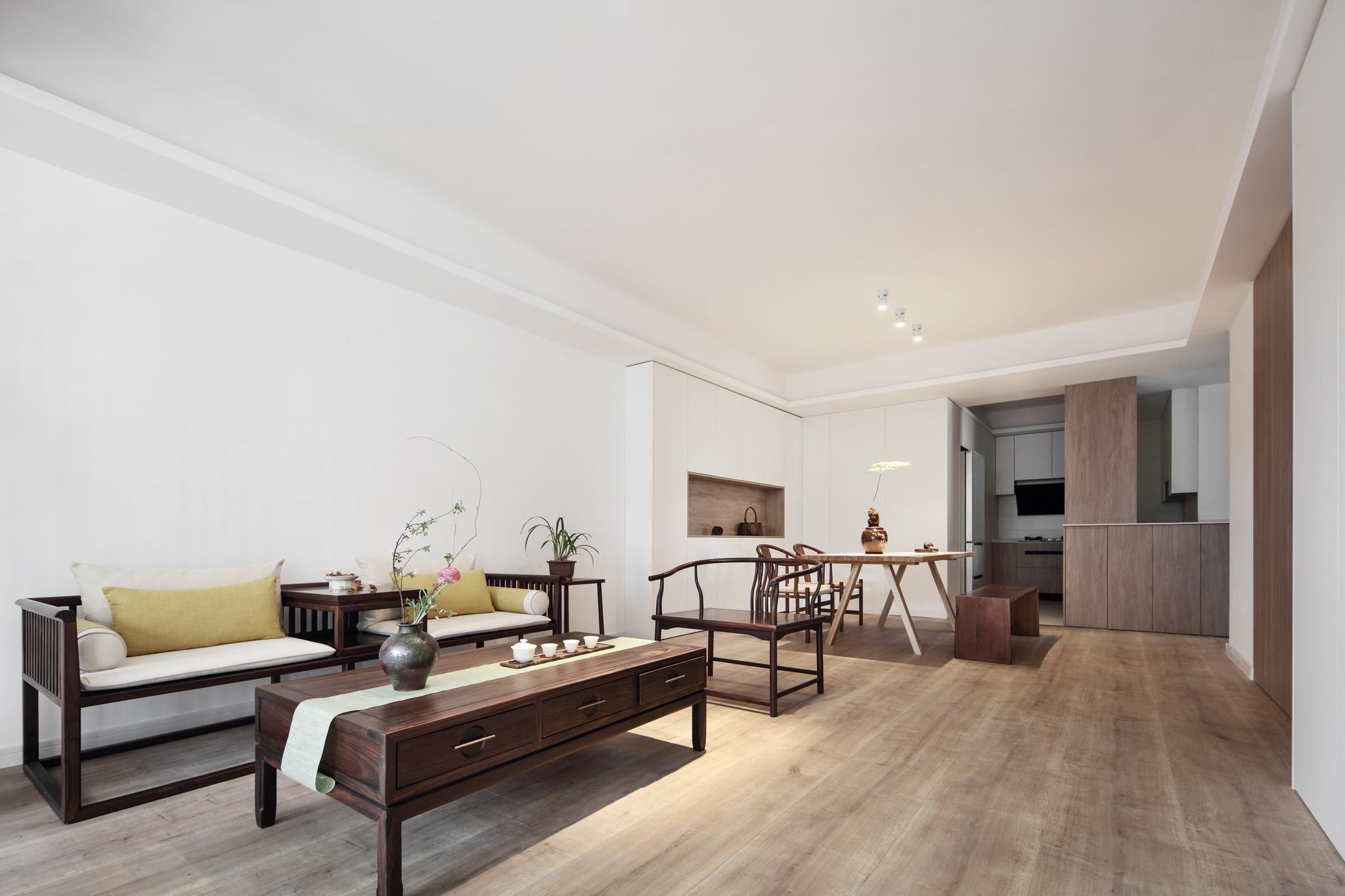 申勤作品110㎡禅意空间极简到尽致静雅舒适的生活体验