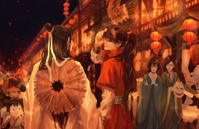 鬼市虽然不比人间的集市,但是在花城的治理之下,也是热闹非凡,因为