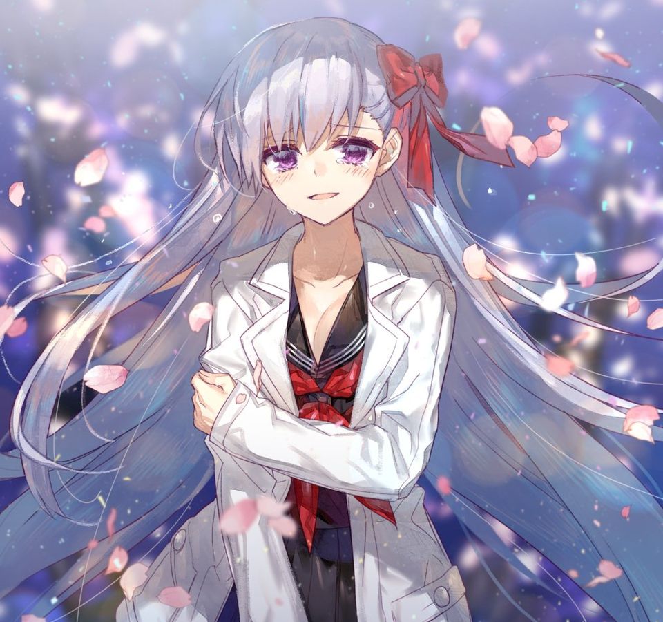 动漫美图:fate系列紫发少女间桐樱,可爱高清壁纸分享